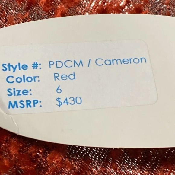 Kirribilla NEW Cameron Red Metallic Strapless Mini Dress Size 6 - Picture 6 of 9